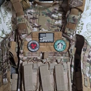 Camouflage Tactical Vest with Patches